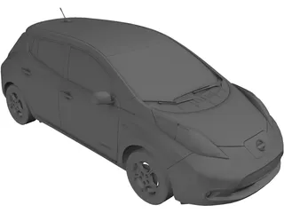 Nissan Leaf (2011) 3D Model