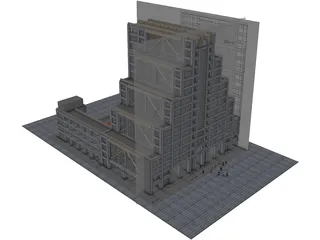 UNU Building Tokyo 3D Model