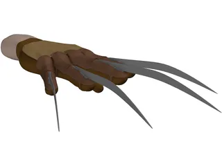 Freddy Krueger Hand 3D Model