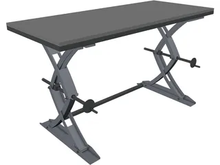 Lifting Table 3D Model