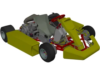 Kart 125cc 3D Model