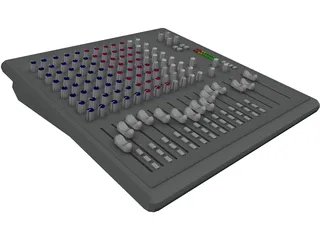 Audio Mixing Console 3D Model