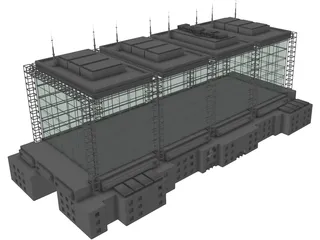 Exhibition Building 3D Model