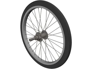 Bicycle Wheel 20 Inch 3D Model