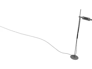 Halogen Floor Lamp 3D Model