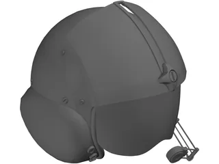 Pilot Helmet 3D Model