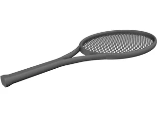 Tennis Racket 3D Model