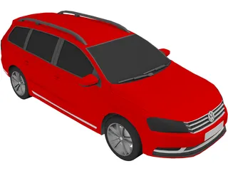 Volkswagen Passat B7 Variant (2012) 3D Model