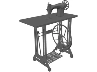 Sewing Machine 3D Model