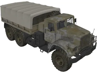 Kraz-255B 3D Model