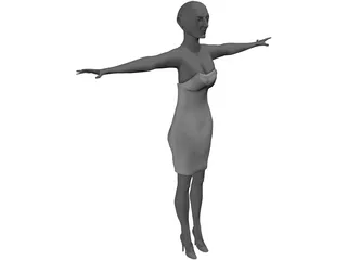 Woman Manikin 3D Model