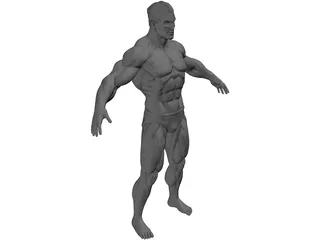 Super Human 3D Model