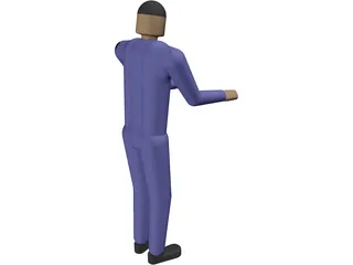 Man Worker 3D Model