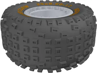 Kenda Bearclaw 25x12.5 Wheel 3D Model