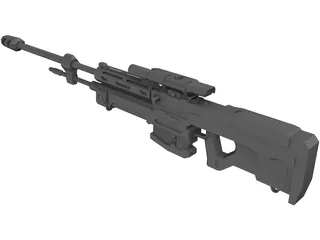 Halo Reach Sniper Rifle 3D Model