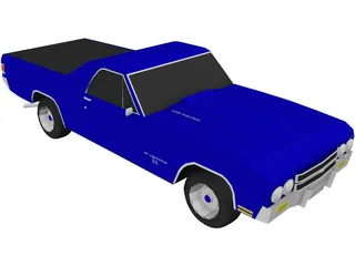 Chevrolet El Camino SS 454 3D Model