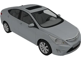 Hyundai Verna (2011) 3D Model