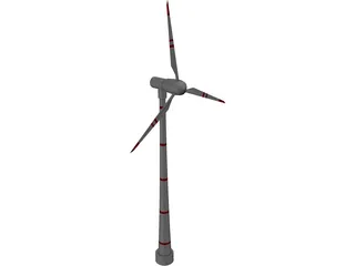 Wind Turbine 3D Model