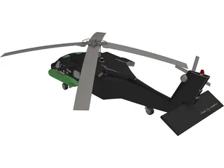 Helicopter Concept 3D Model