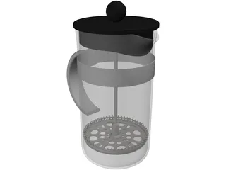 French Press 3D Model