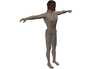 Mayan Native 3D Model