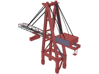 STS Port Crane 3D Model