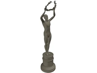 Award Statue 3D Model