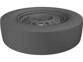 Steel Rim 14 Inch 3D Model