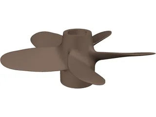 Propeller 5 Blades 3D Model