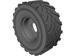 Whell and Tyre 650 65R30.5 3D Model