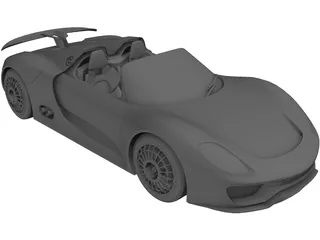 Porsche 918 Spyder Concept 3D Model