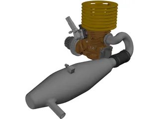 RC Model Engine .12 3D Model