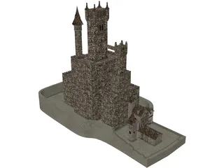 Gothic Castle 3D Model