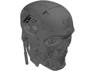 T800 Head 3D Model