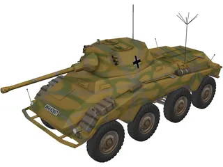 Panzerspahwagen Sd.Kfz. 234 Puma 3D Model