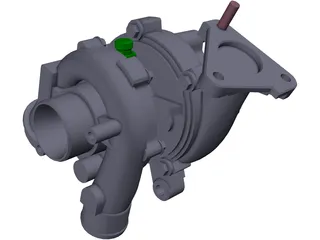 Garrett GT15 Turbocharger 3D Model