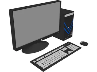 HP Computer 3D Model