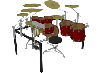 Drum Set 3D Model