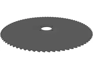 Table Saw Blade 10 inch 3D Model