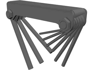 Hex Allen Tool 3D Model