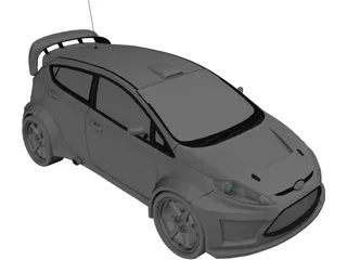 Ford Fiesta Ken Block 3D Model