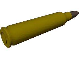 Bullet 5.56 45mm NATO 3D Model