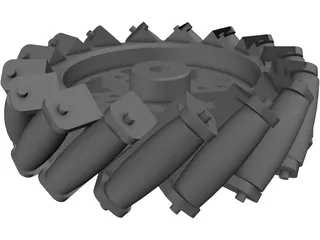 Mecanum Wheel 3D Model