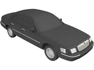 Mercury Grand Marquis (1998) 3D Model