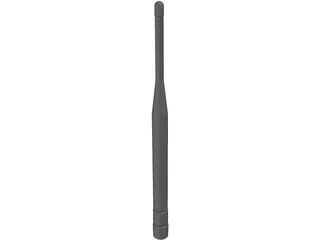 Antenna 800 MHz Whip 3D Model