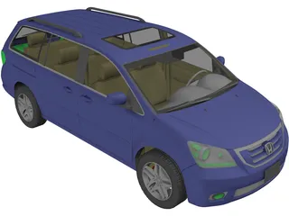 Honda Odyssey (2009) 3D Model