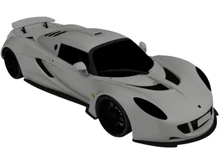 Lotus Hennessey Venom GT (2010) 3D Model