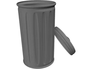 Garbage Can 3D Model