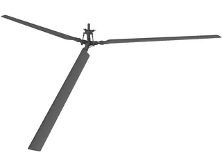 Helicopter Rotor 3D Model