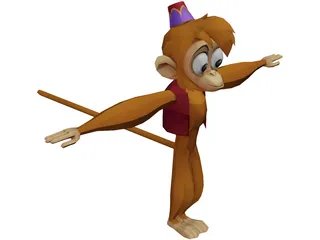 Abu the Monkey 3D Model